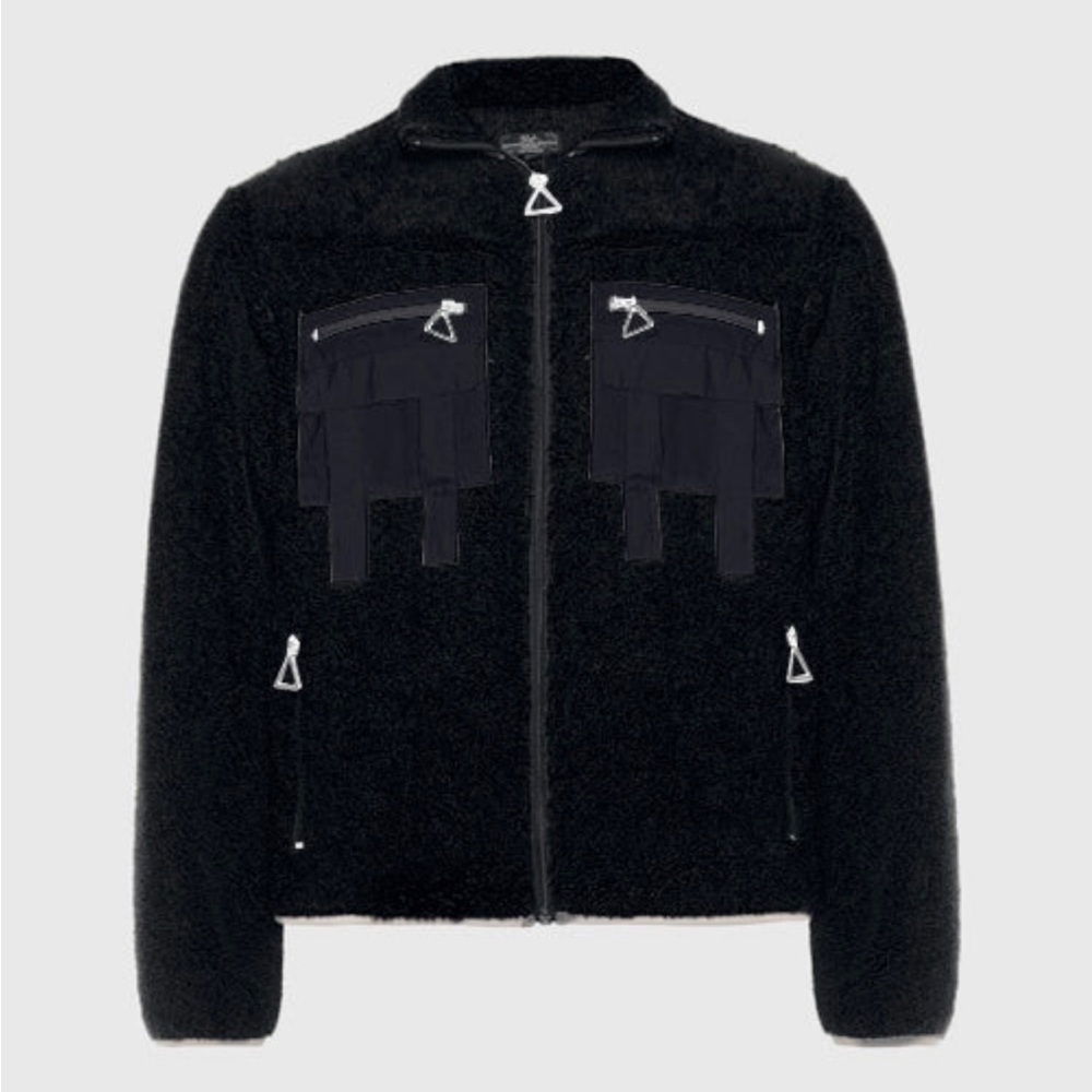 THC The Hideout Clothing Windproof Sherpa Fleece Jacket New With Tags Size Small